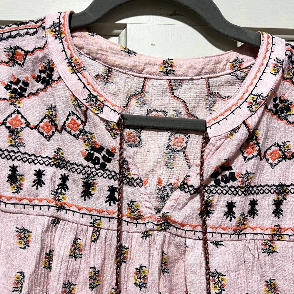 Boho style Tank Pink Size Small or Medium
